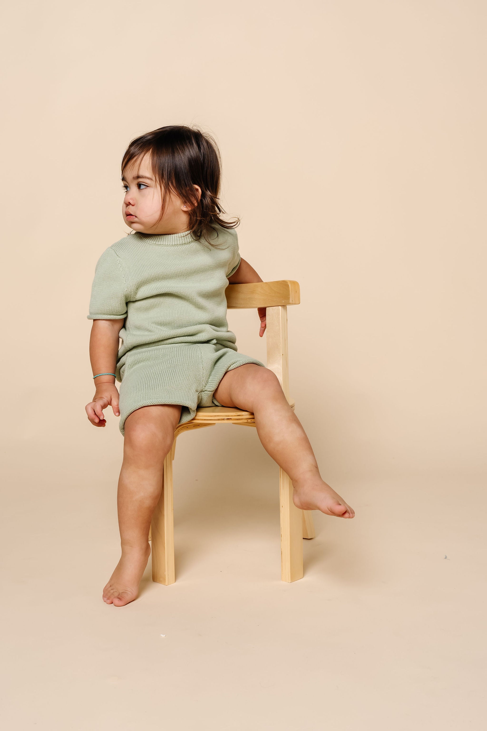 Knit Short Sleeve Tee - Sage