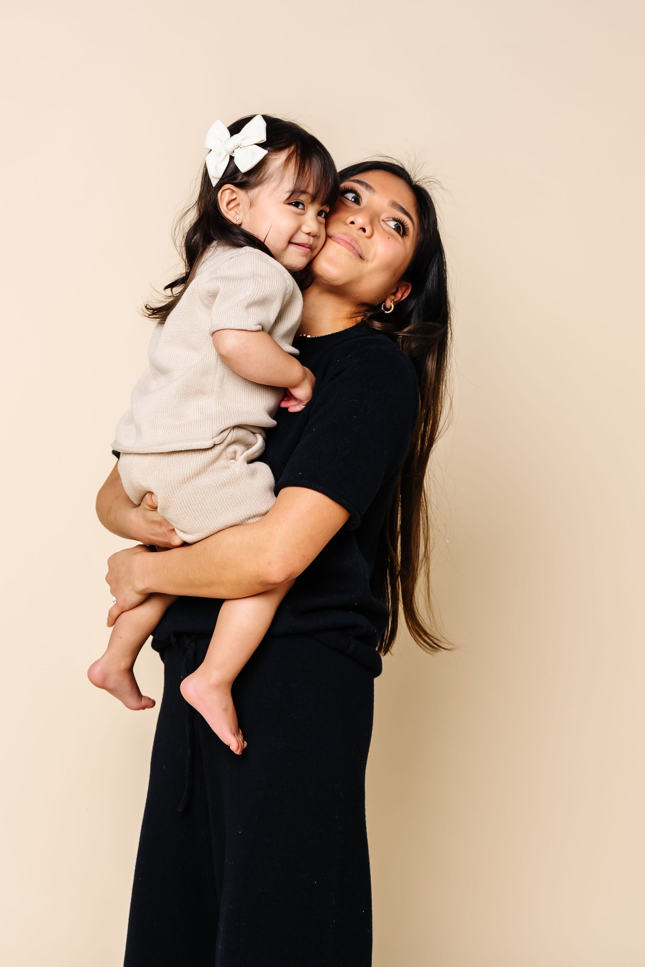 Knit Short Sleeve Tee - Tan