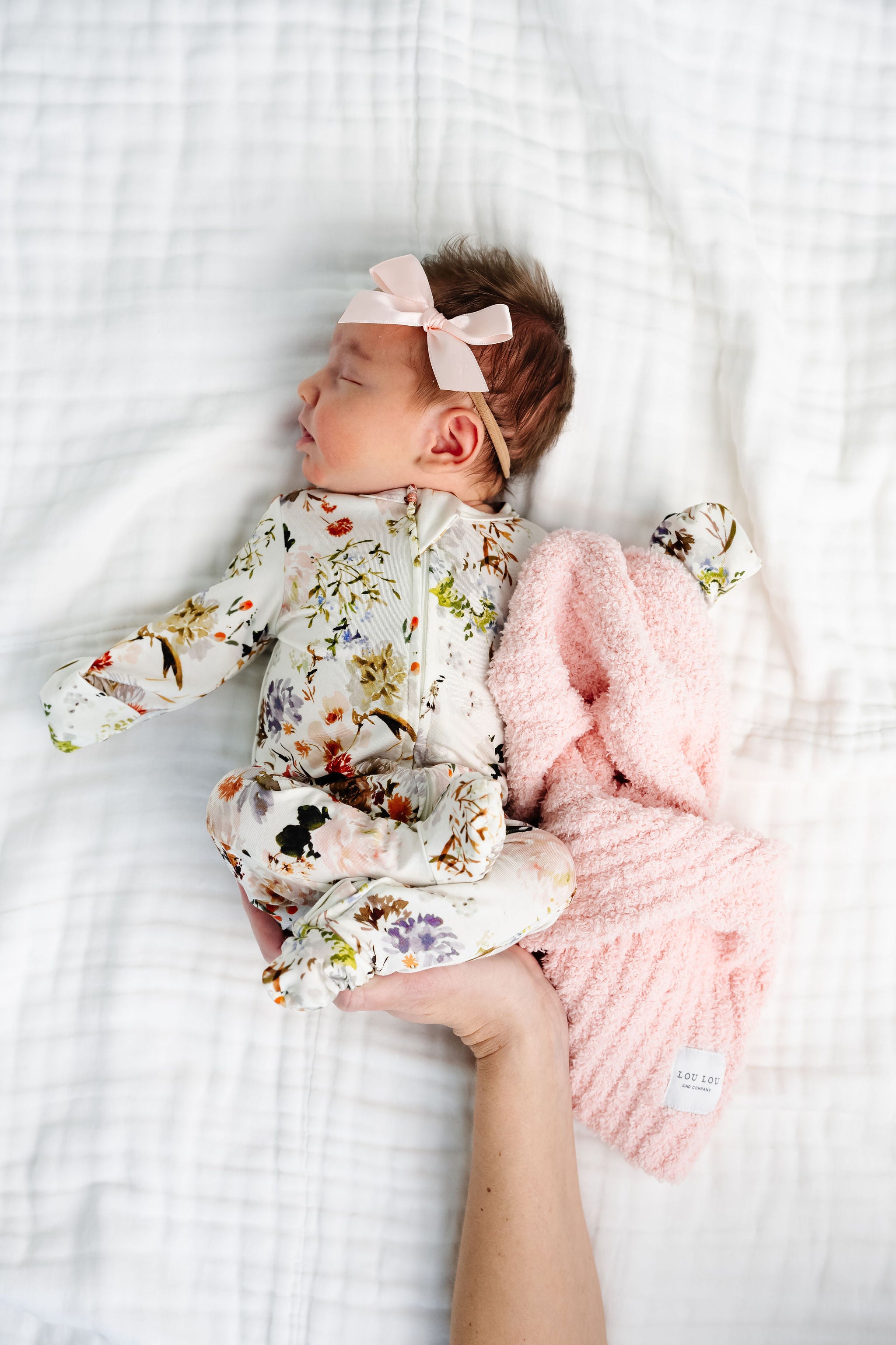 Satin Bow - Blush Headband