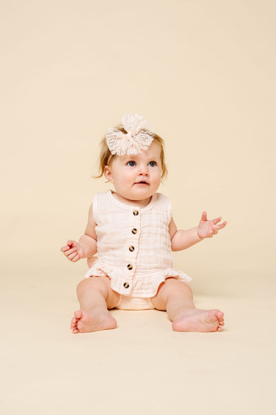 Ruffle Tank + Bloomer Set - Blush