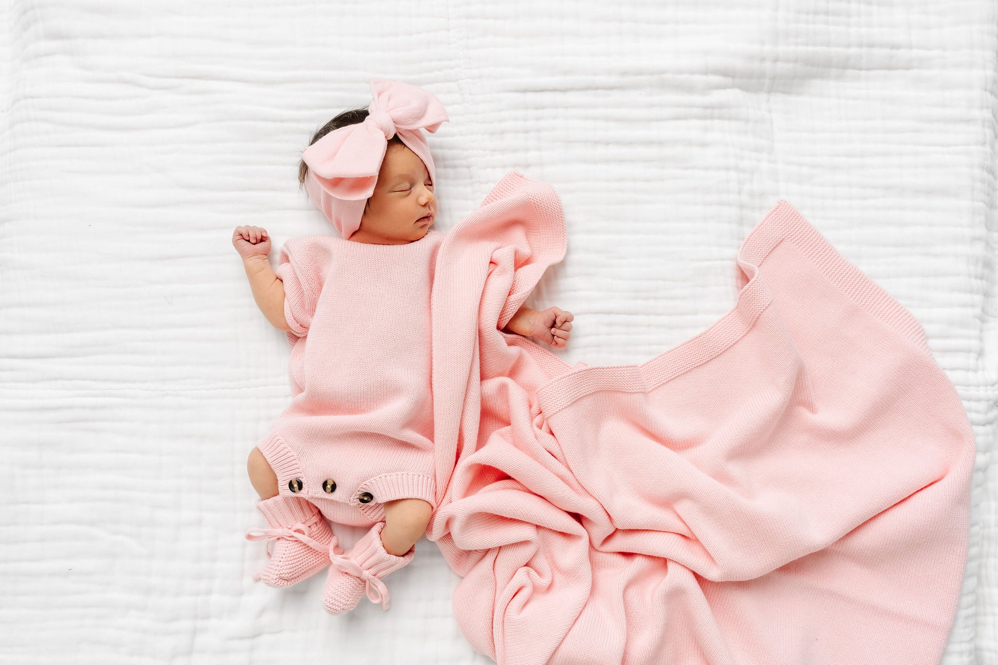 Knit Onesie - Blush
