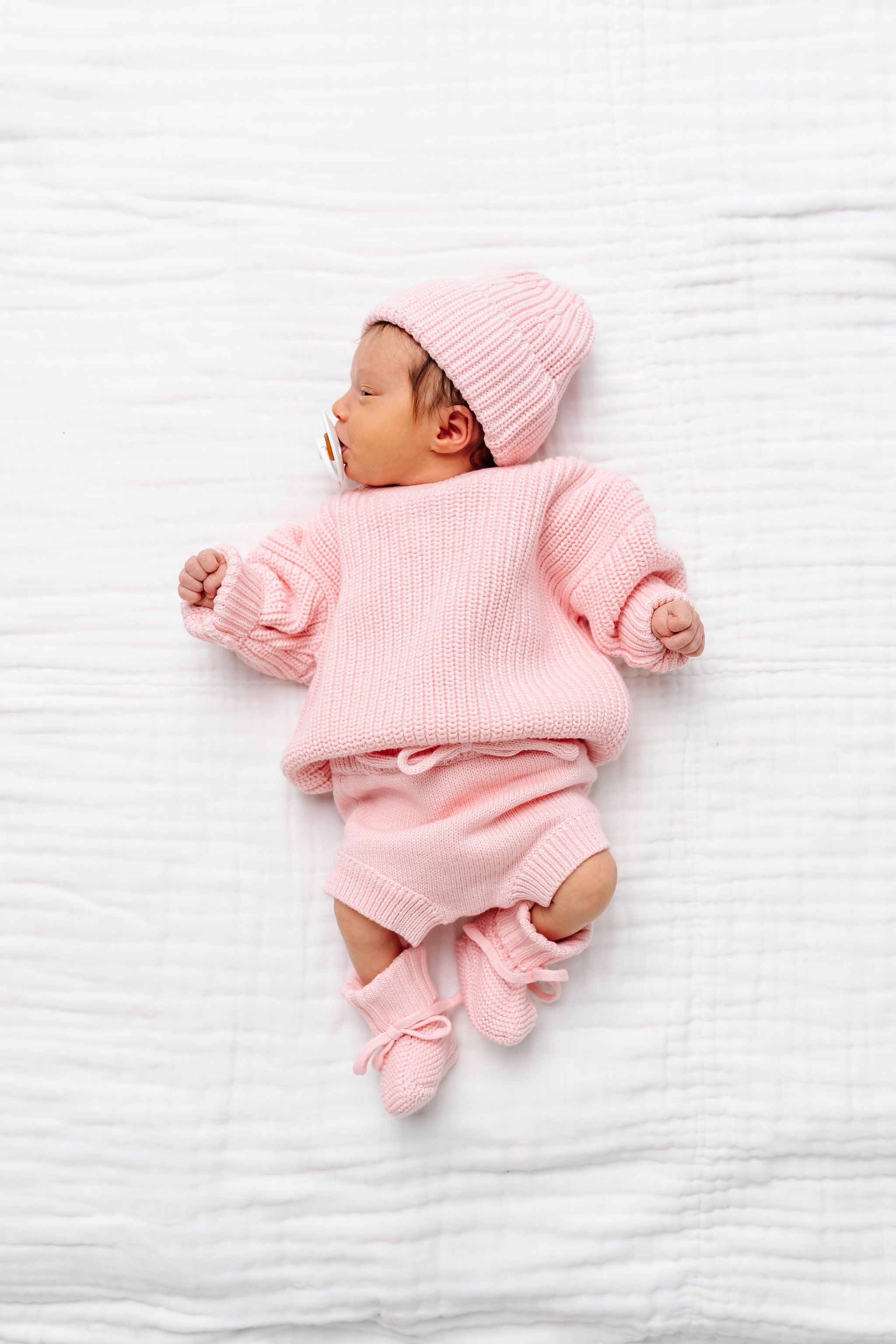 Knit Chunky Sweater - Blush