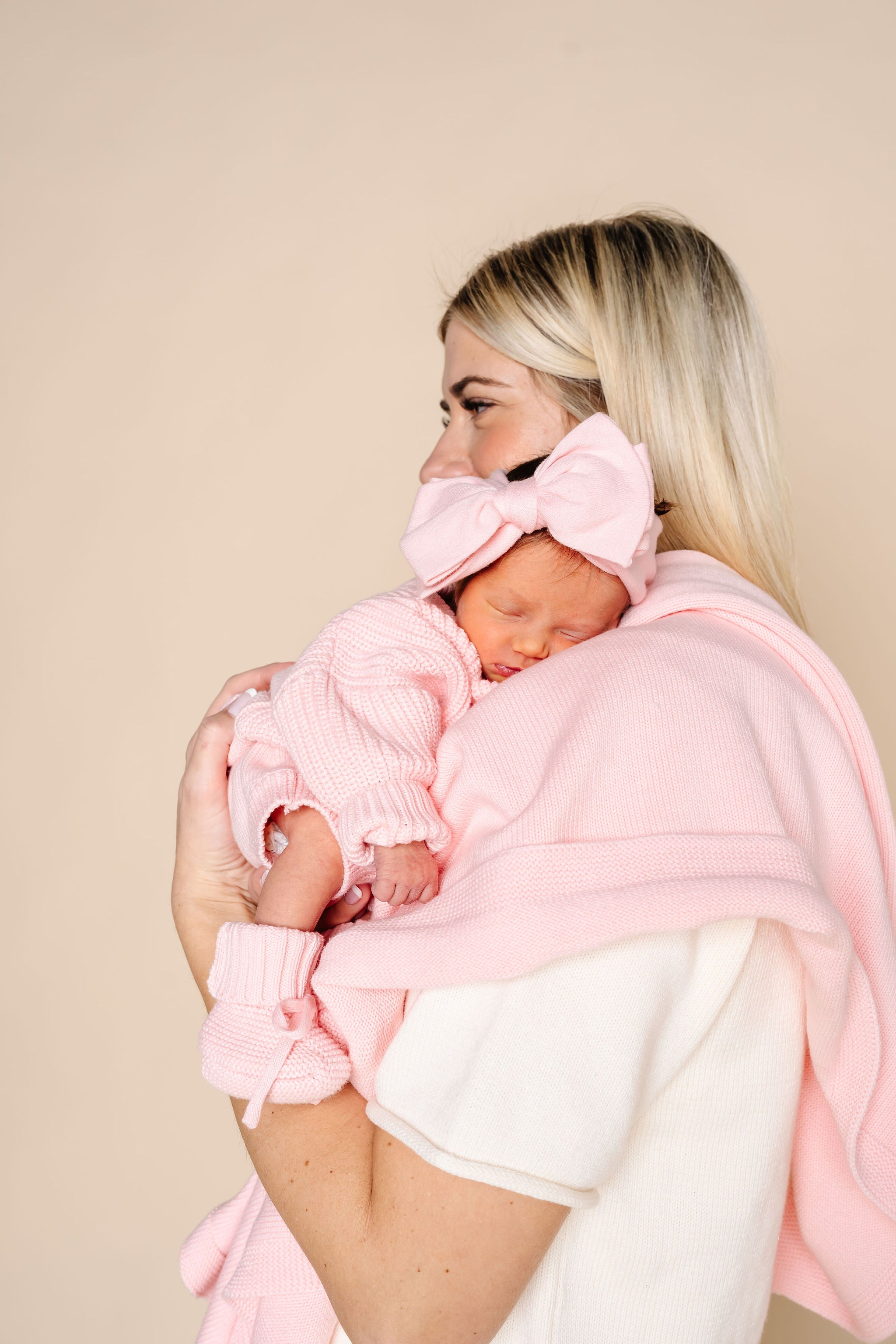 Knit Blanket - Blush