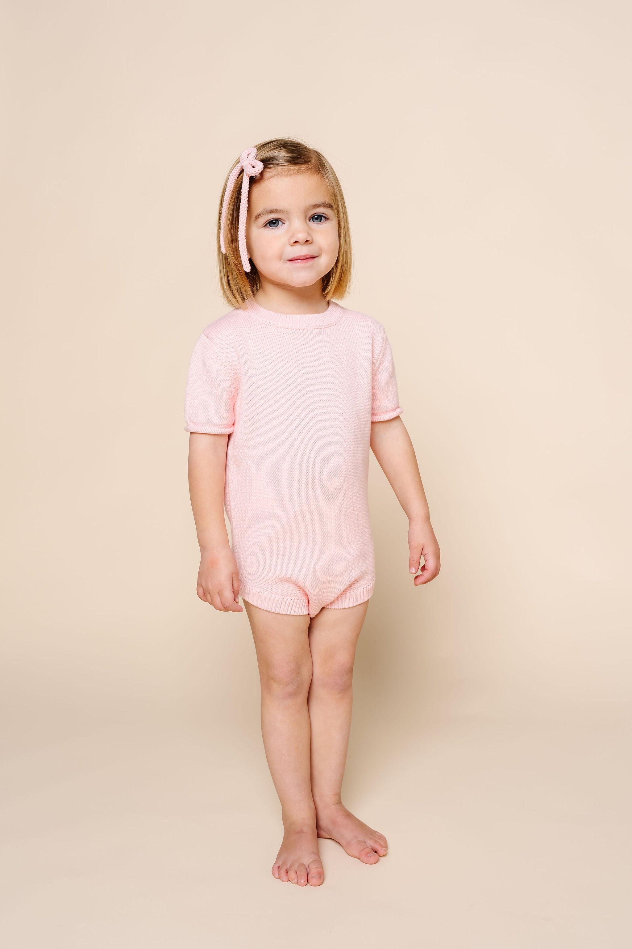 Knit Onesie - Blush