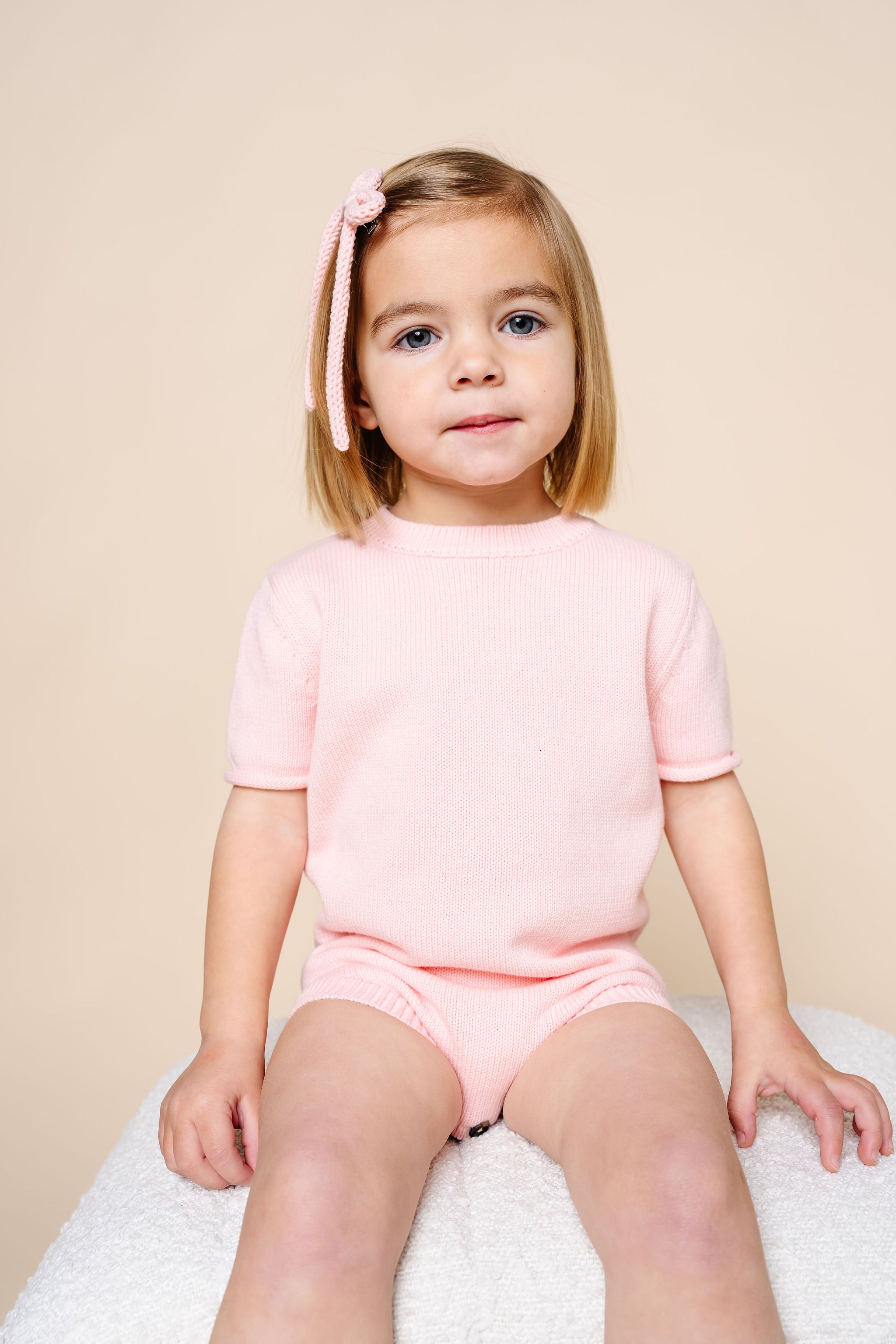 Knit Onesie - Blush