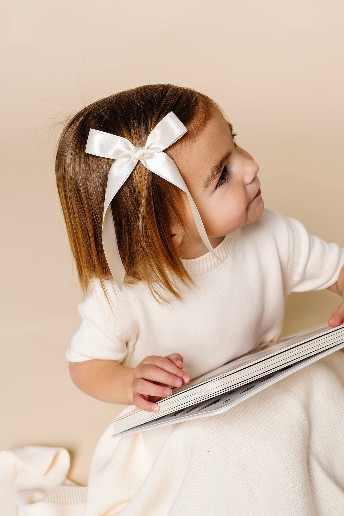 Satin Bow 3 Pack: Blush Sash Clips