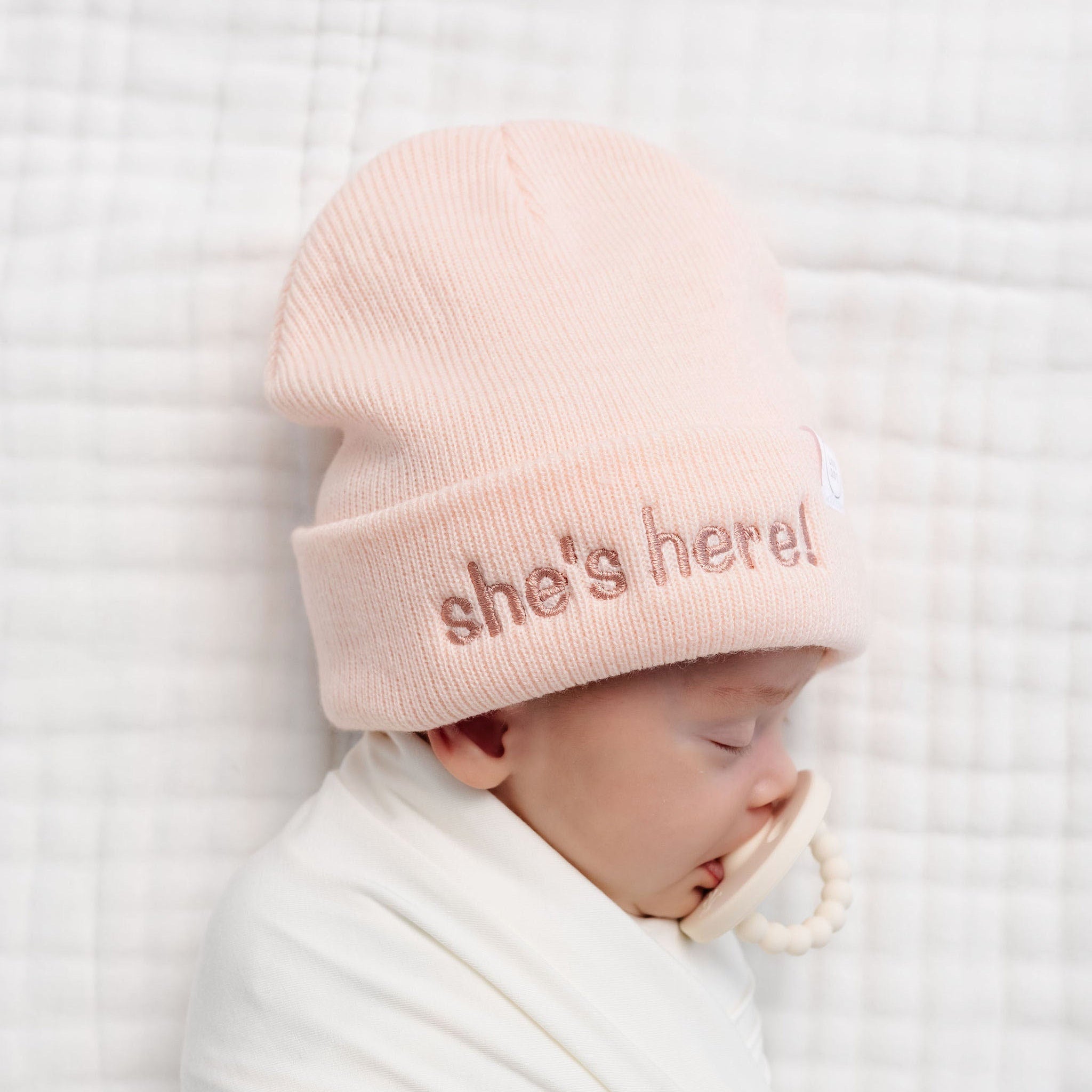 Beanie - "She's Here!"