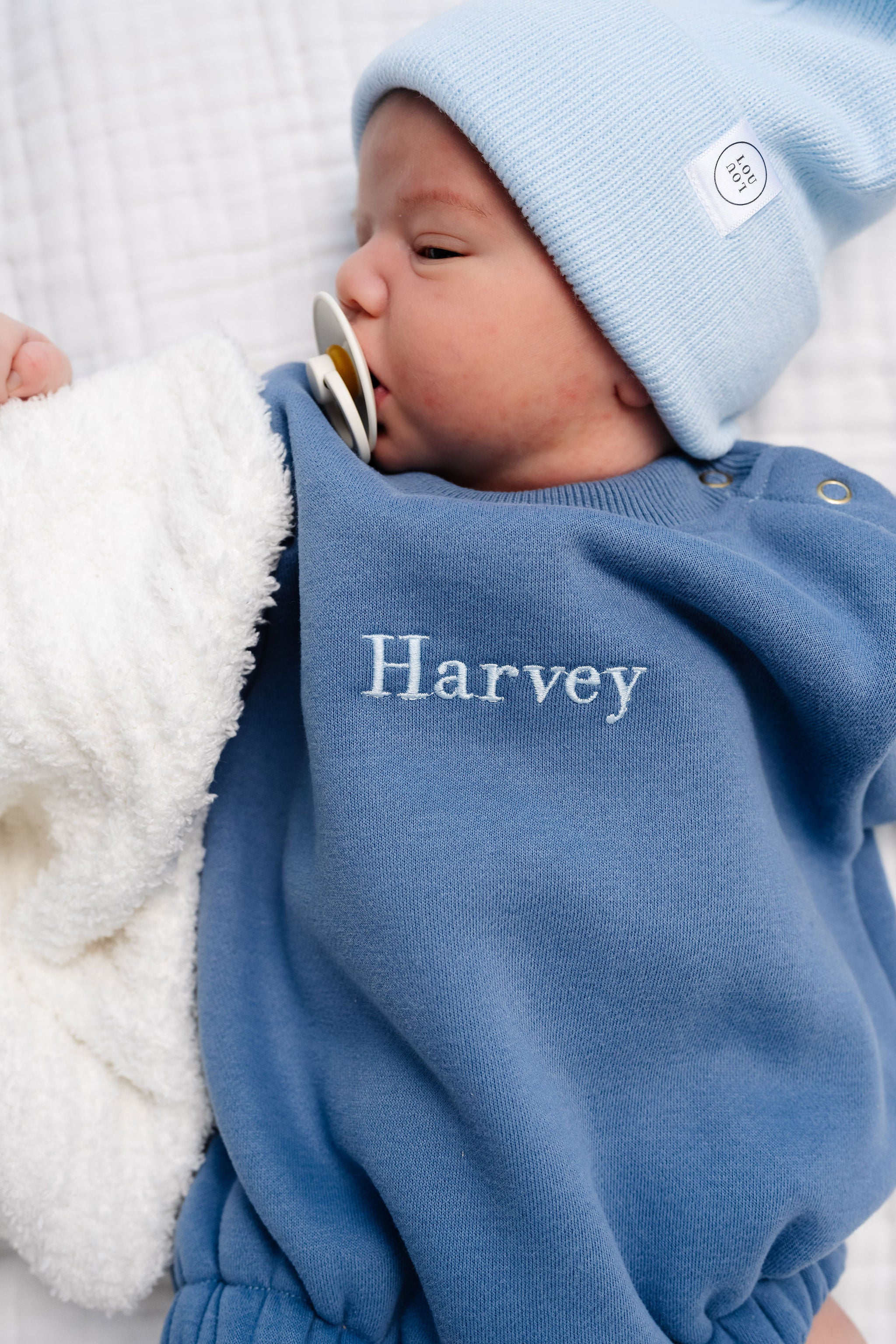 Sweatshirt Romper - Cream