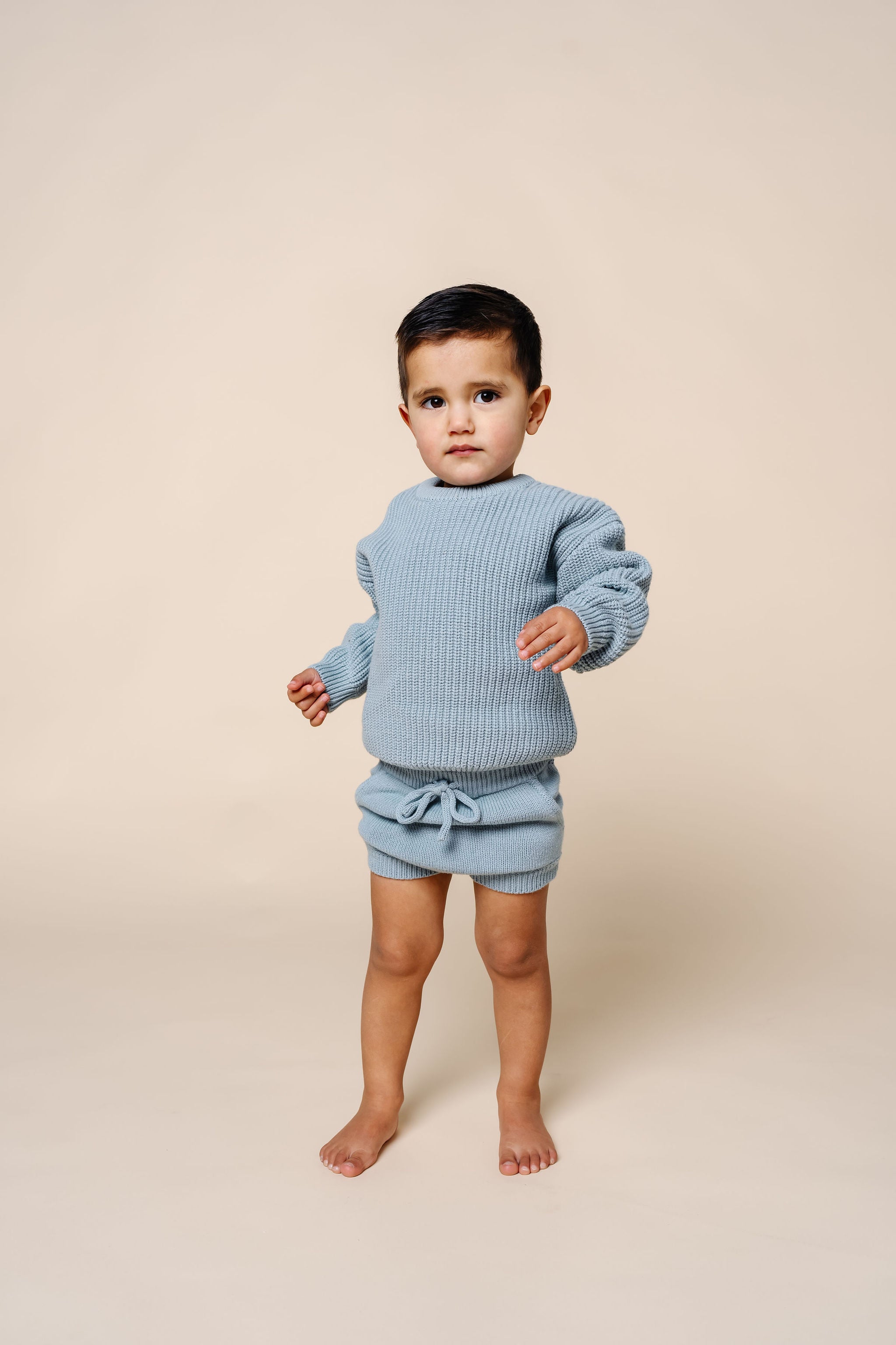 Knit Chunky Sweater - Steele