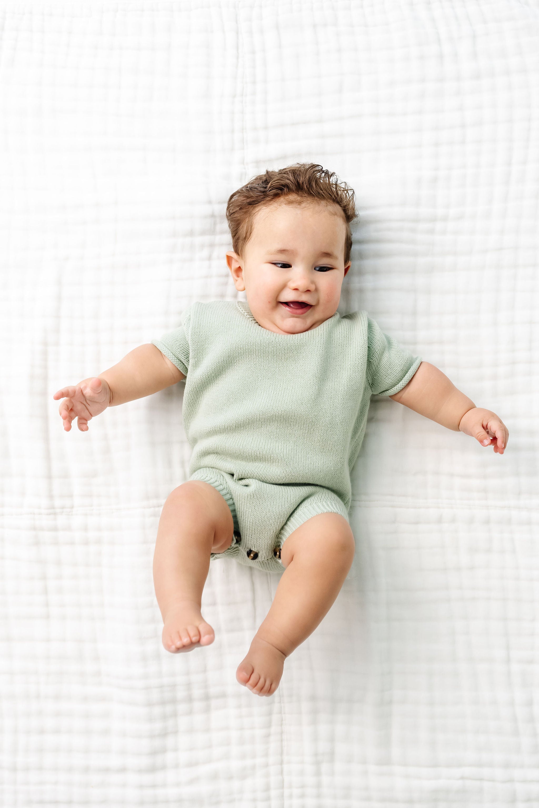 Knit Onesie - Sage