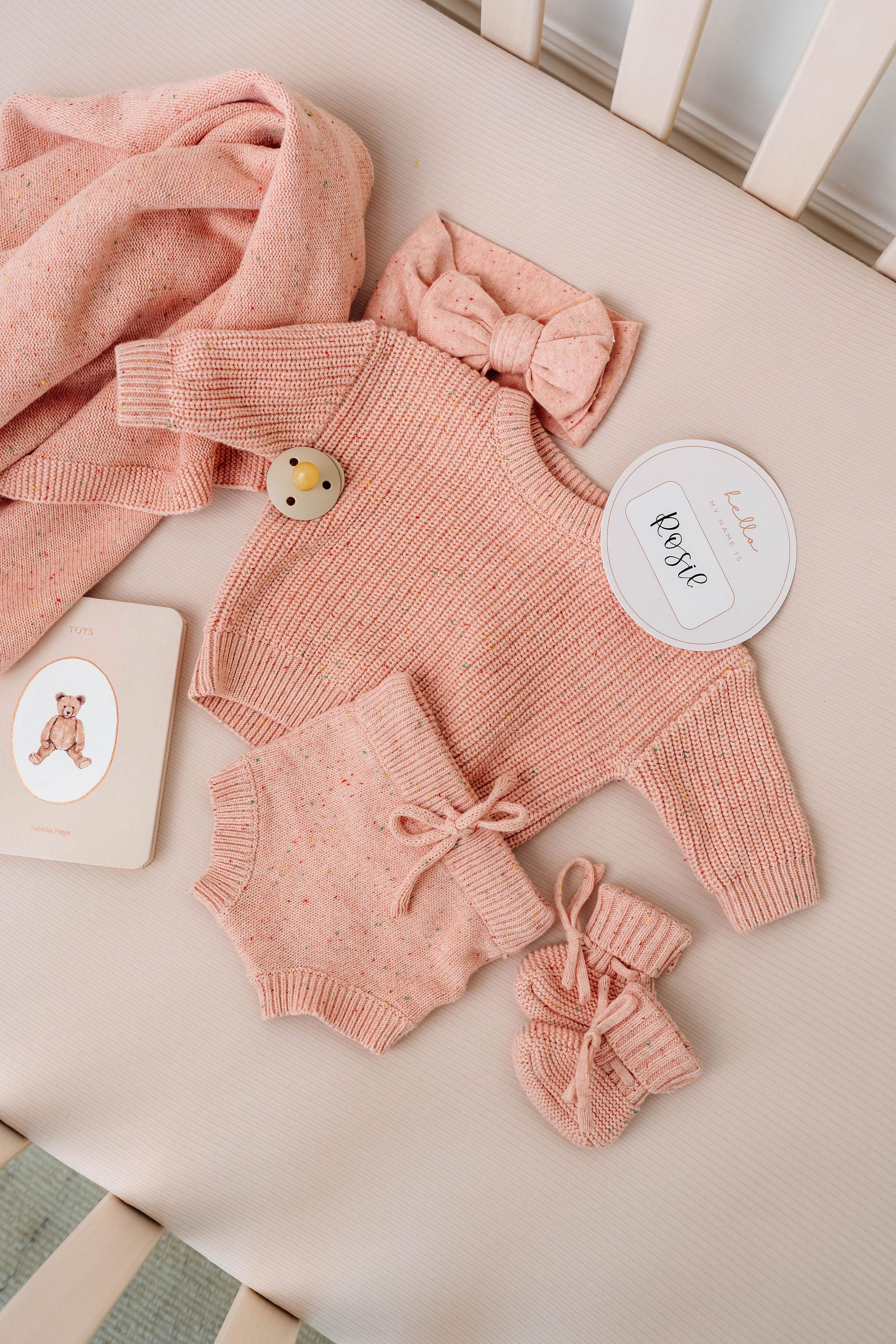 Knit Blanket - Petal Speckle