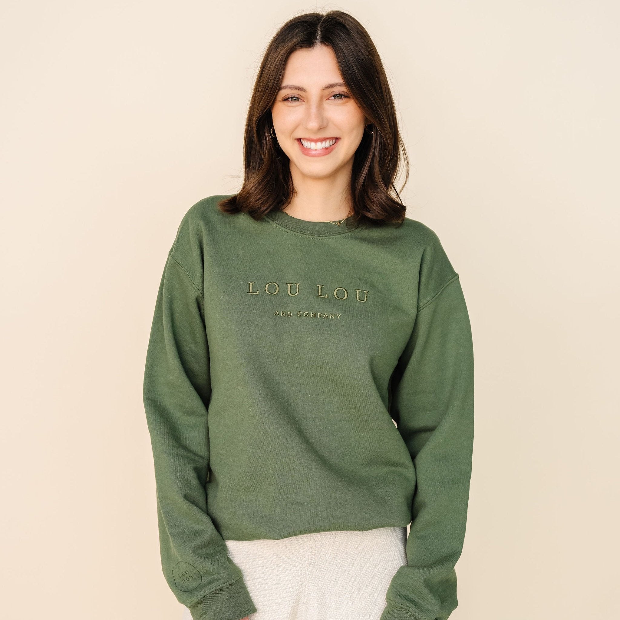 Lou Lou Crew - Olive Green