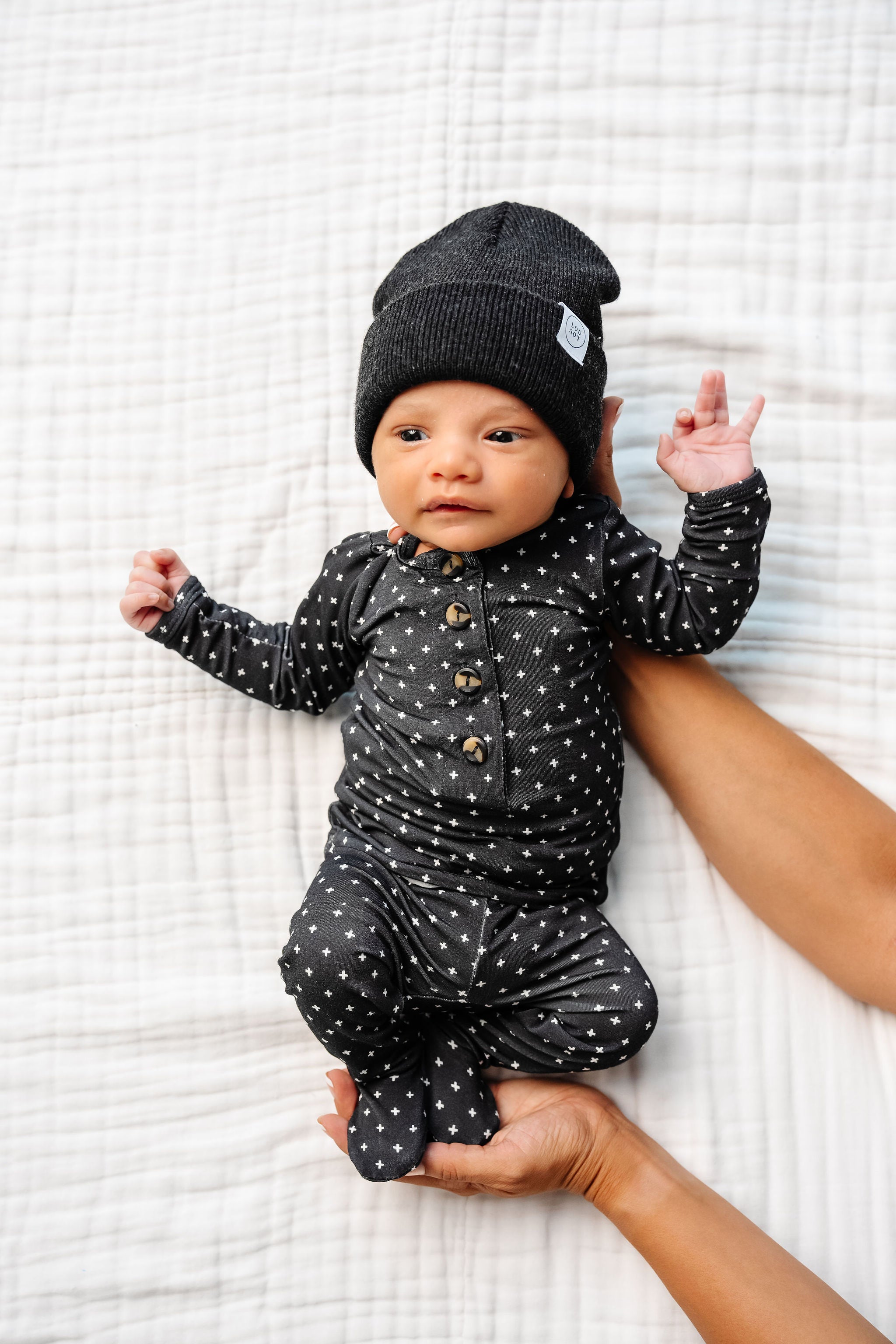 Beanie - Heathered Black