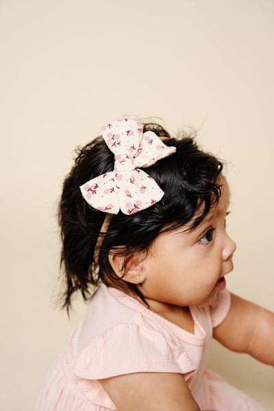 Adventure Bow - Dusty Rose Daisy Headband