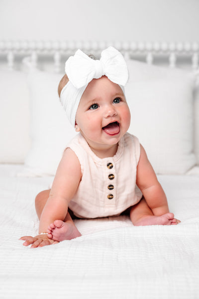 Cable Knit Headband - White