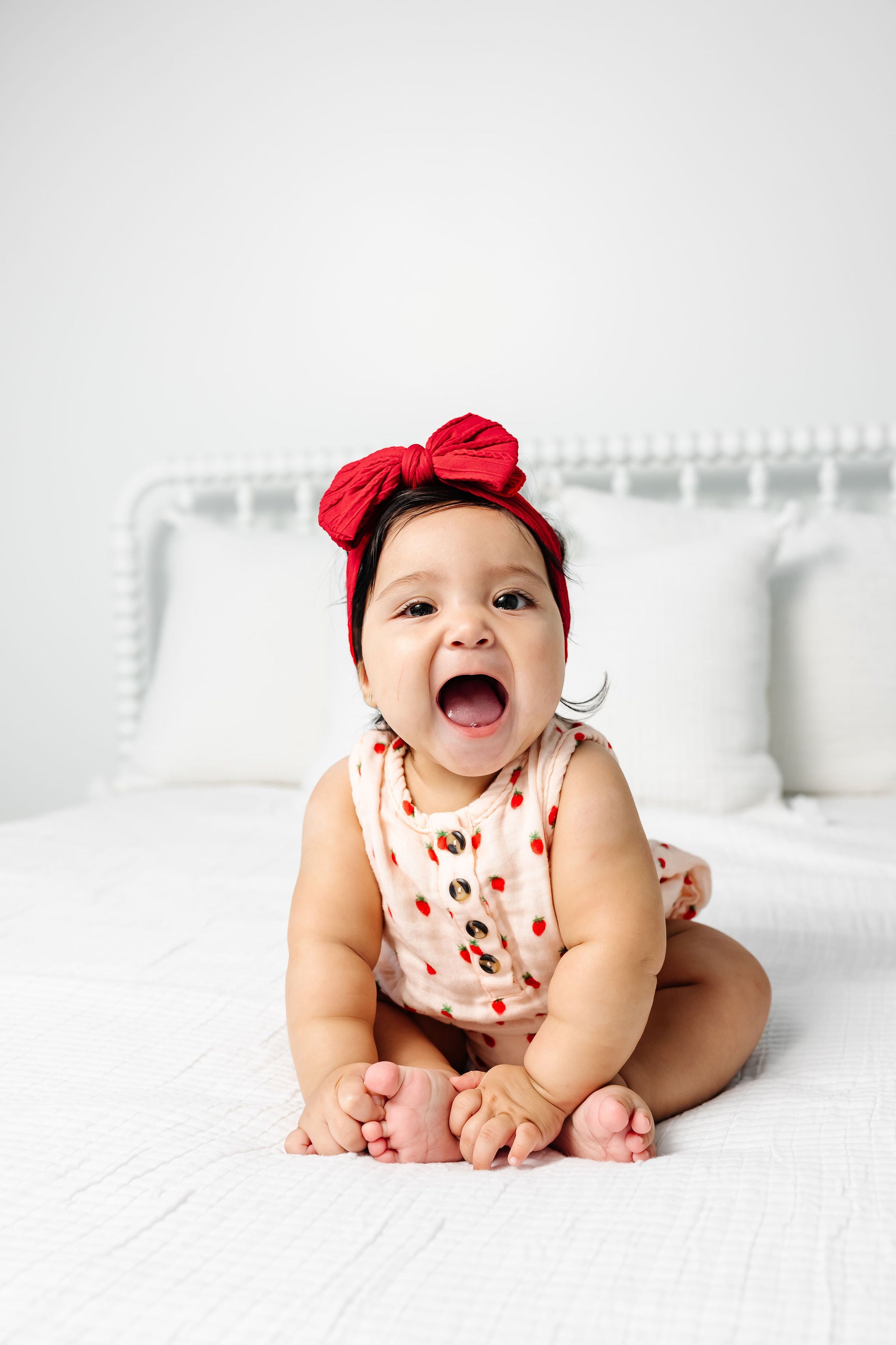 Cable Knit Headband - Red