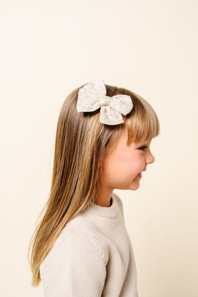 Adventure Bow - Tan Bloom Clip