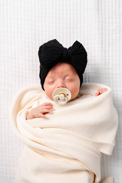 Cable Knit Headband - Black