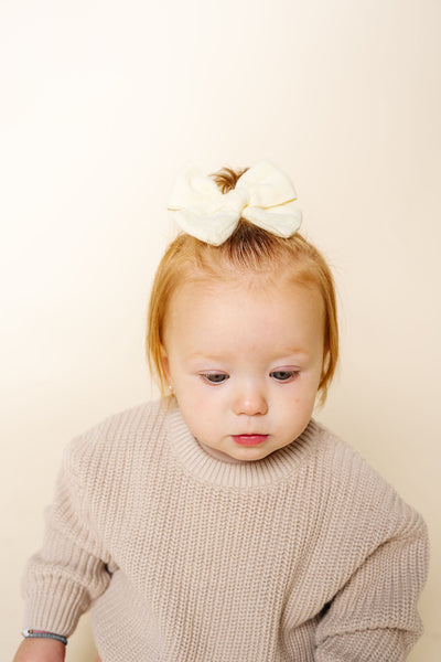 Adventure Bow - Buttercream Clip
