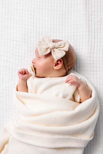 Adventure Bow - Tan Bloom Headband