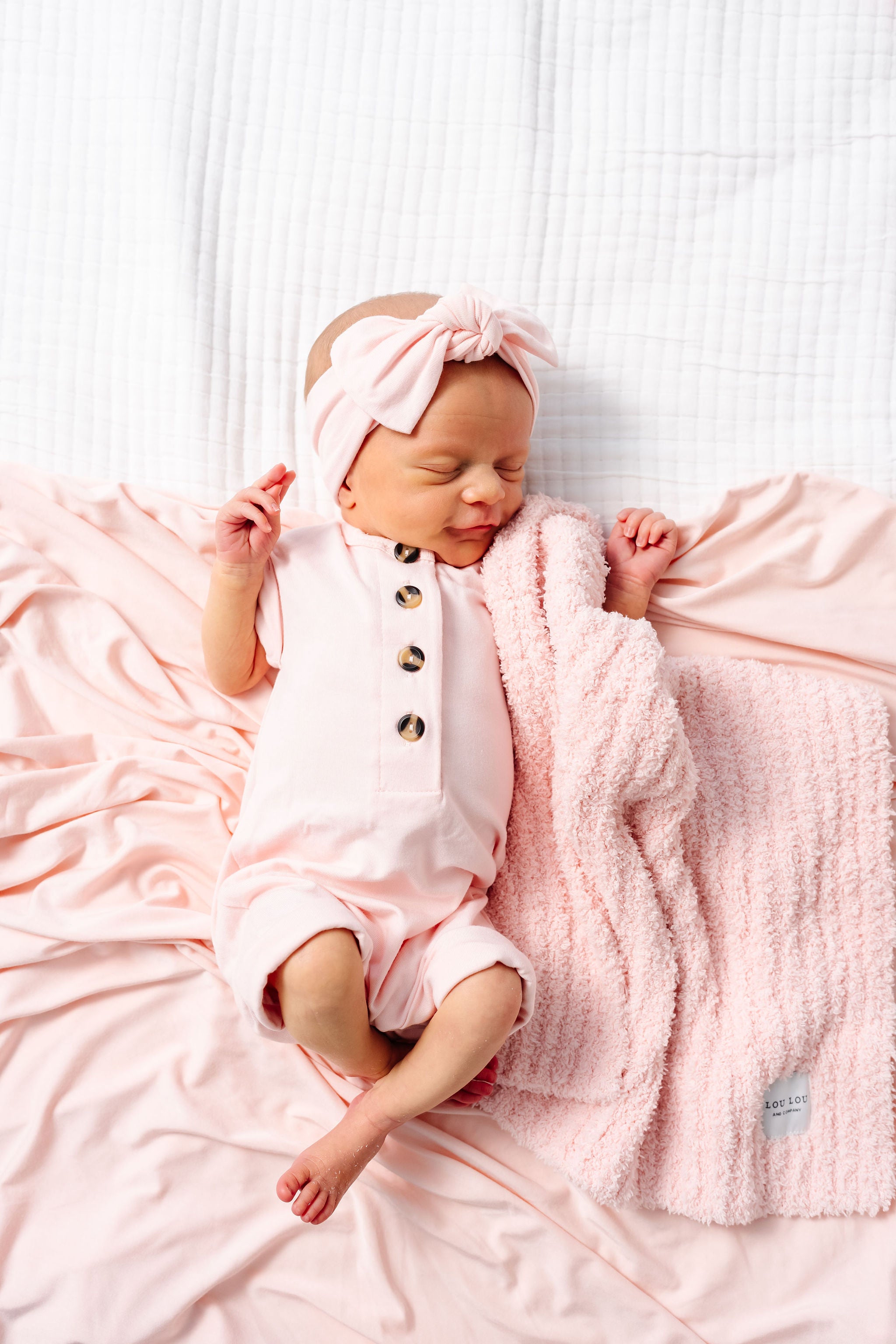 Chenille Blanket - Blush Pink - Mini/Lovey