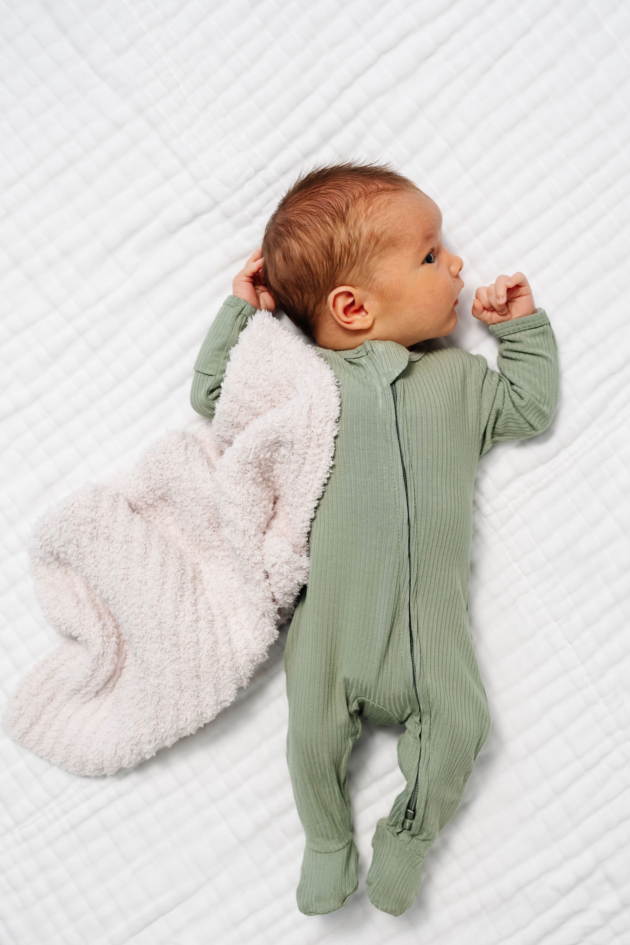 Ellis Ribbed Zipper Footies