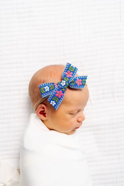 Ribbon Bow - Swedish Floral Headband