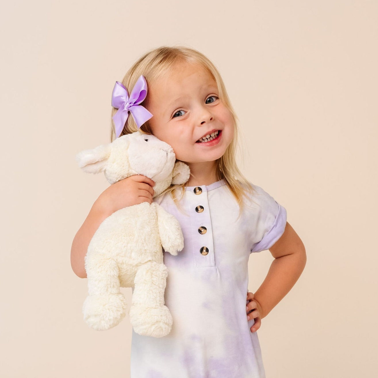 Satin Bow - Lilac Clip