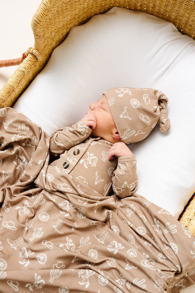 Wyatt Newborn Hat Bundle (Gown)