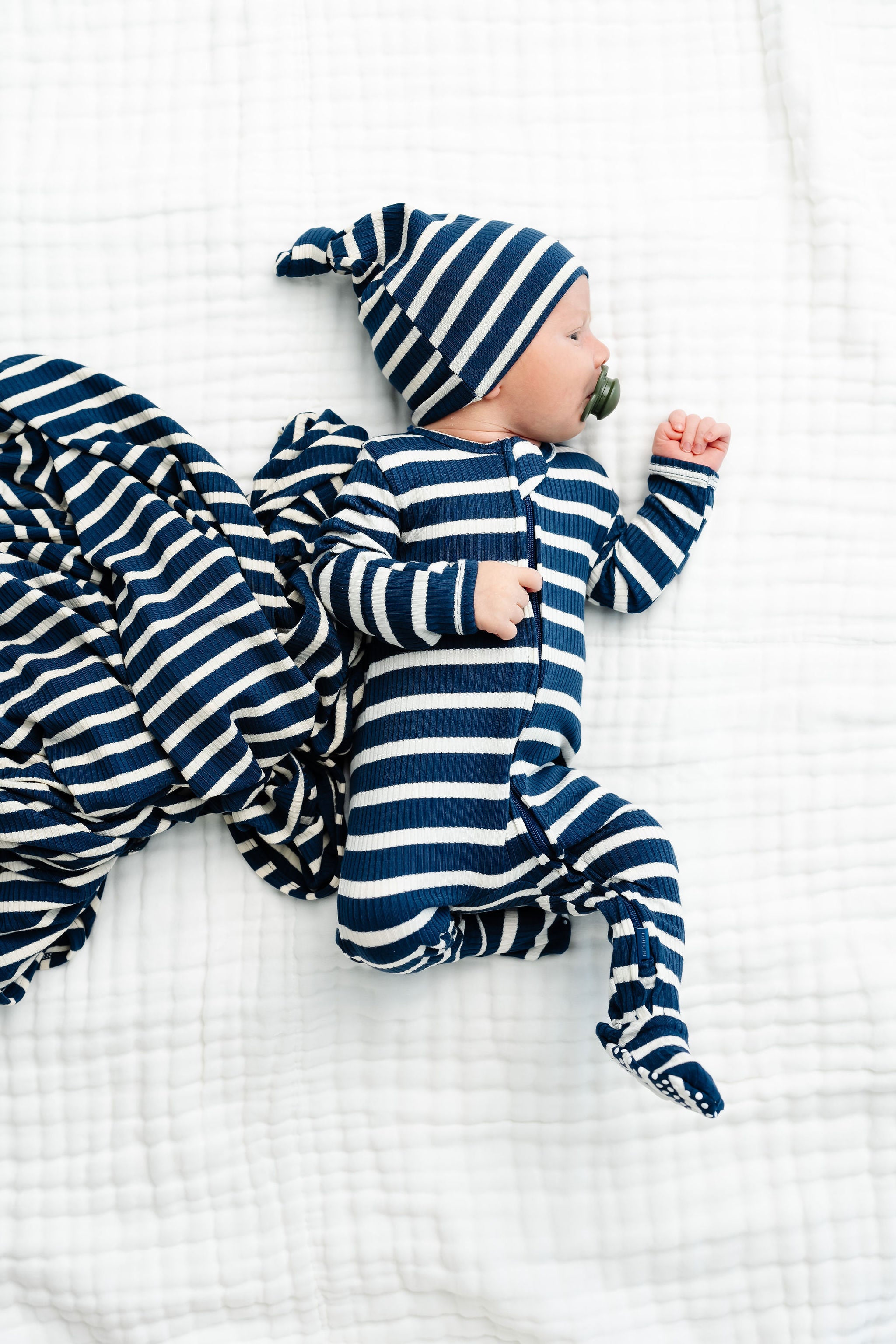 Jack Ribbed Zipper Footies