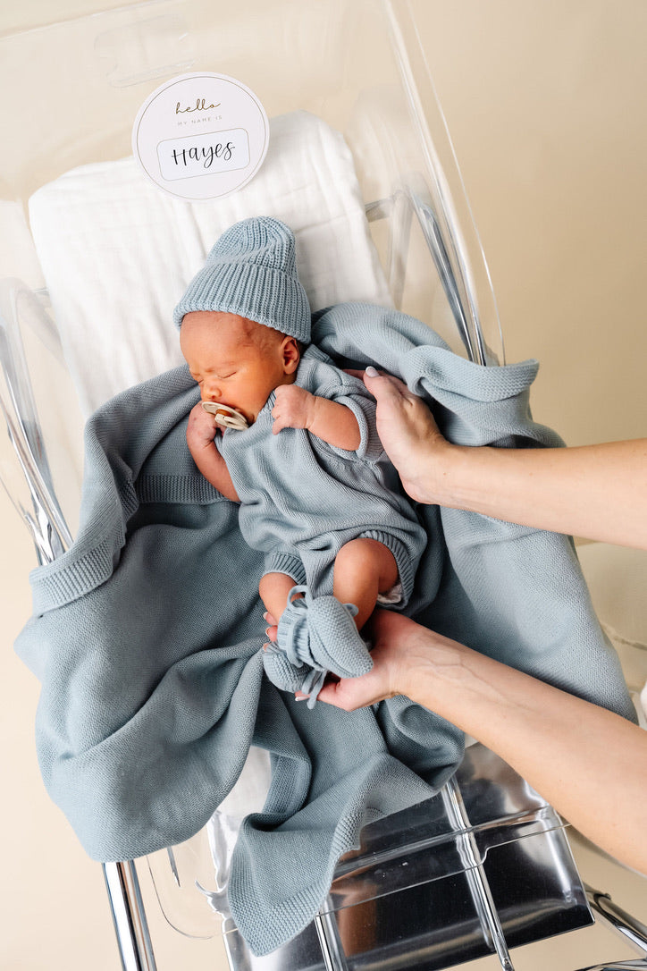 Knit Beanie - Steele