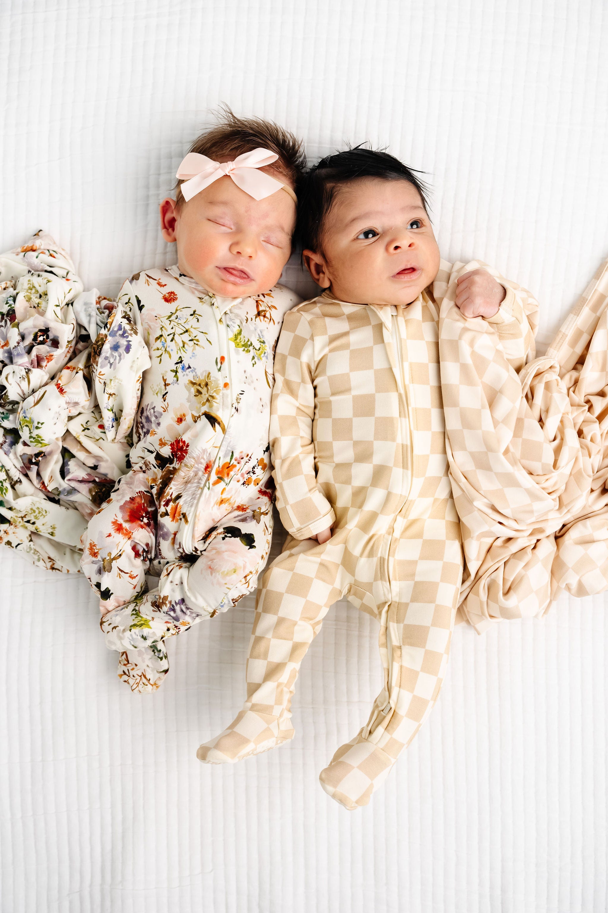 Austin Nellie Zipper Footies Newborn Baby Boy & Girl