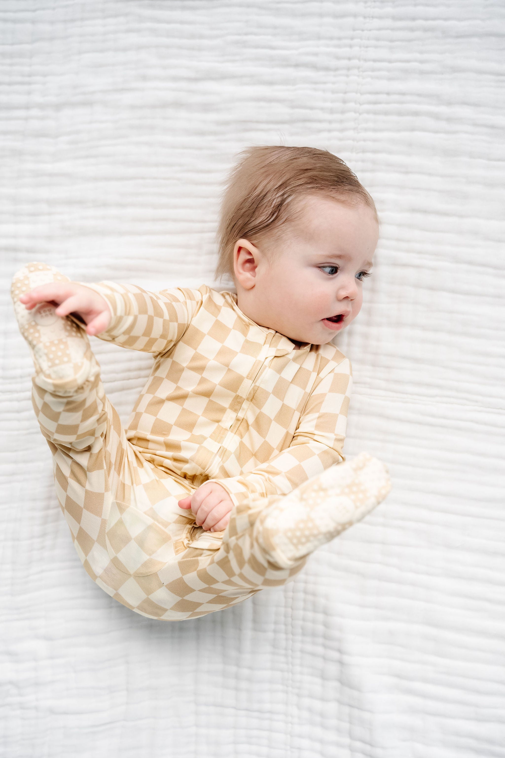 Austin Zipper Footies 6-12 Size Baby Boy