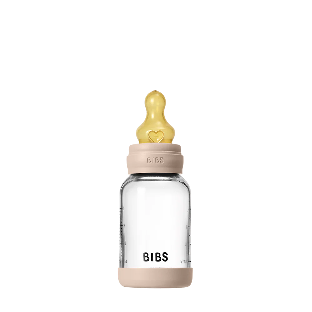 Bibs Baby Glass Bottle Complete Set: Blush