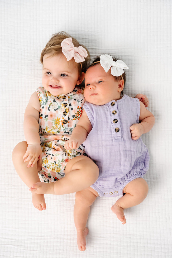 Cloud Muslin™ Heirloom Bow - Blush Headband