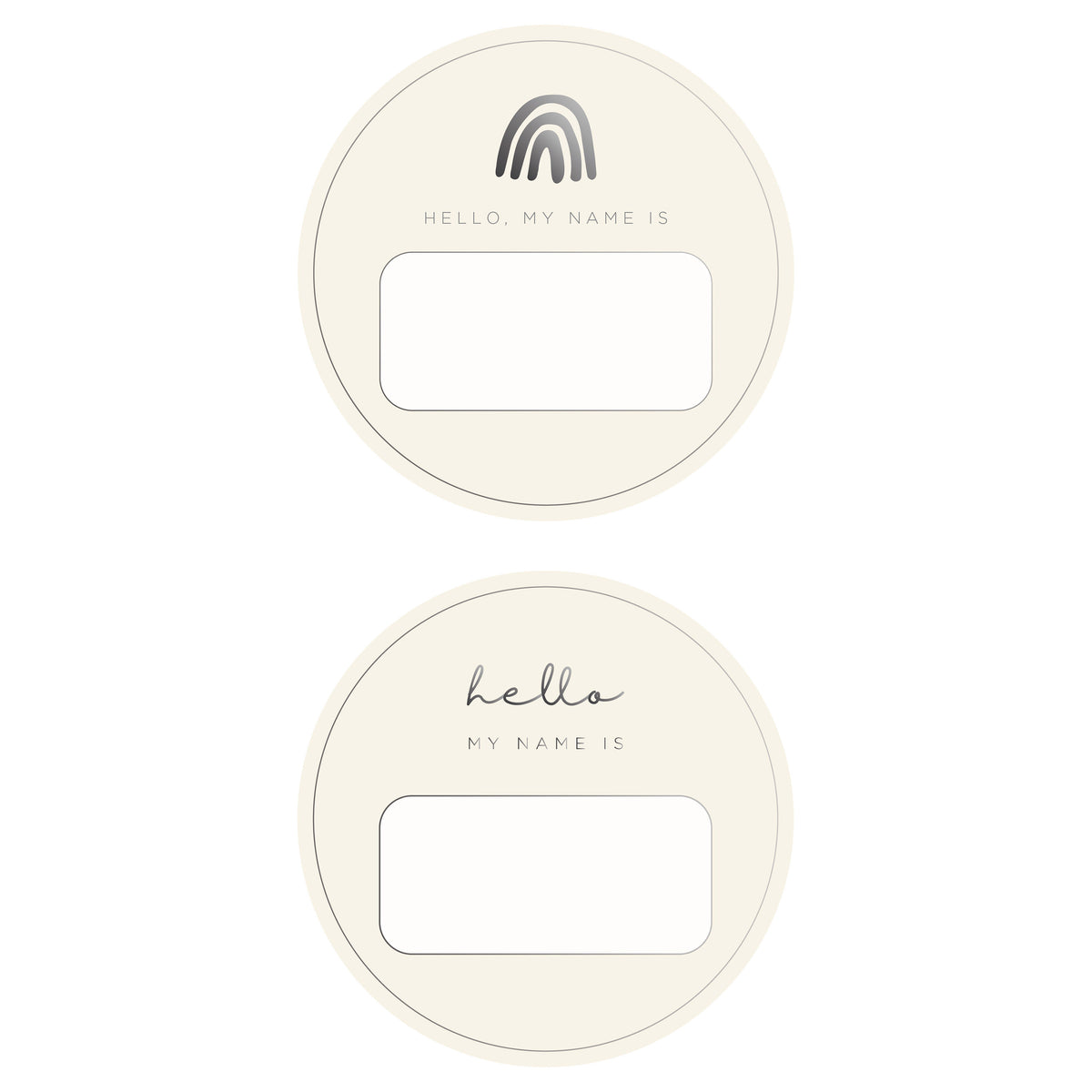 Blank Name Tag 2 Pack