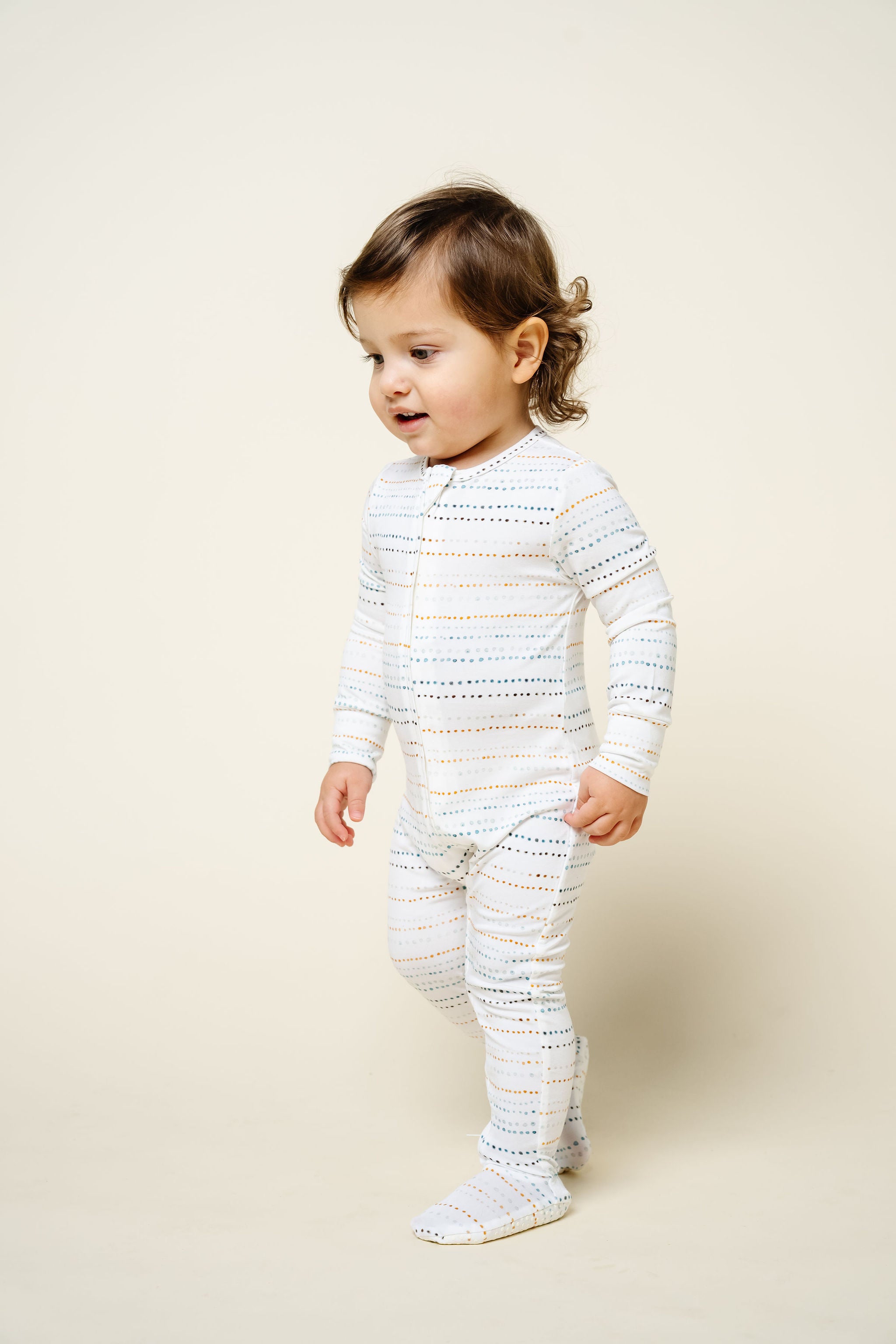 Conrad Zipper Footies Toddler Boy Standing in 12-24 Month size