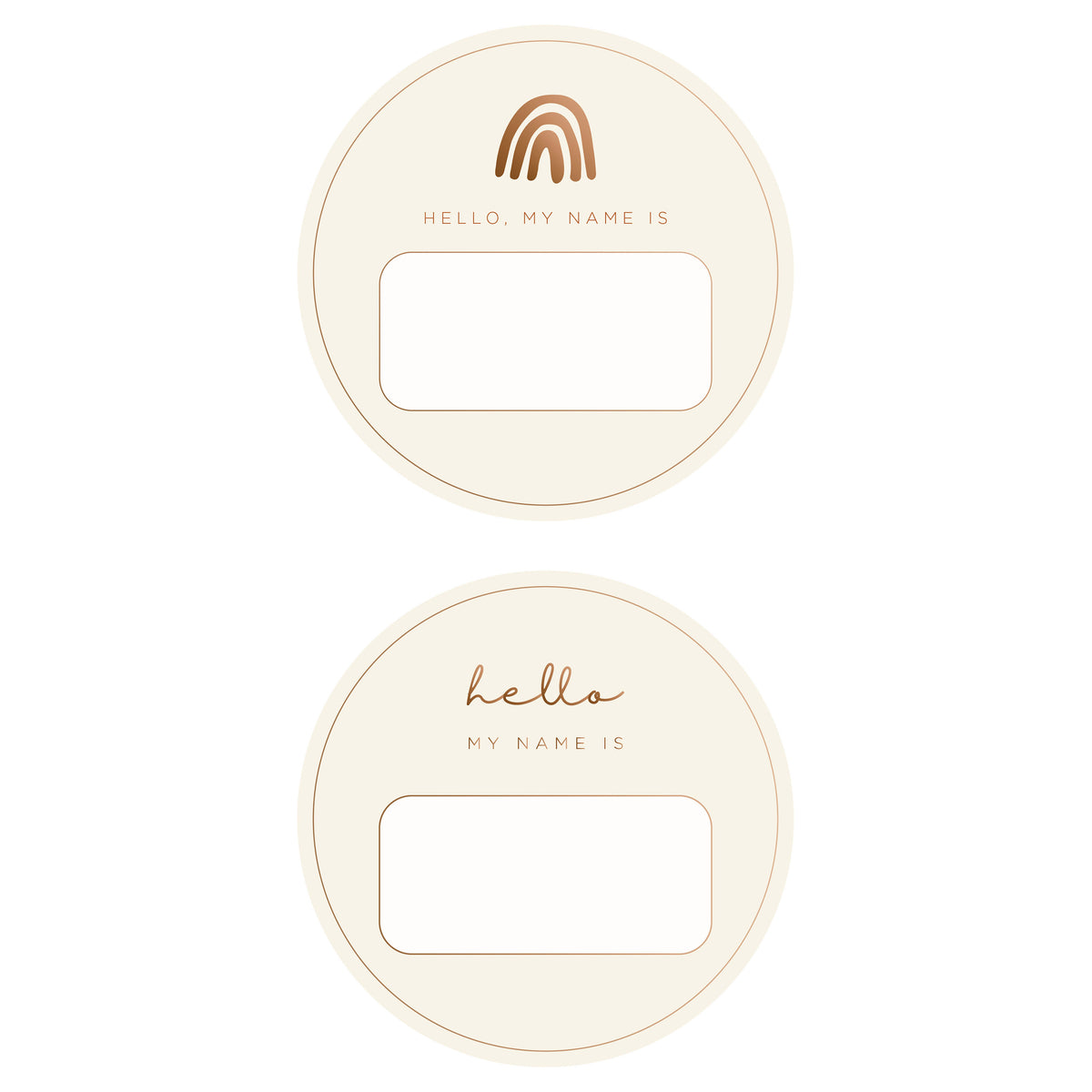 Blank Name Tag 2 Pack