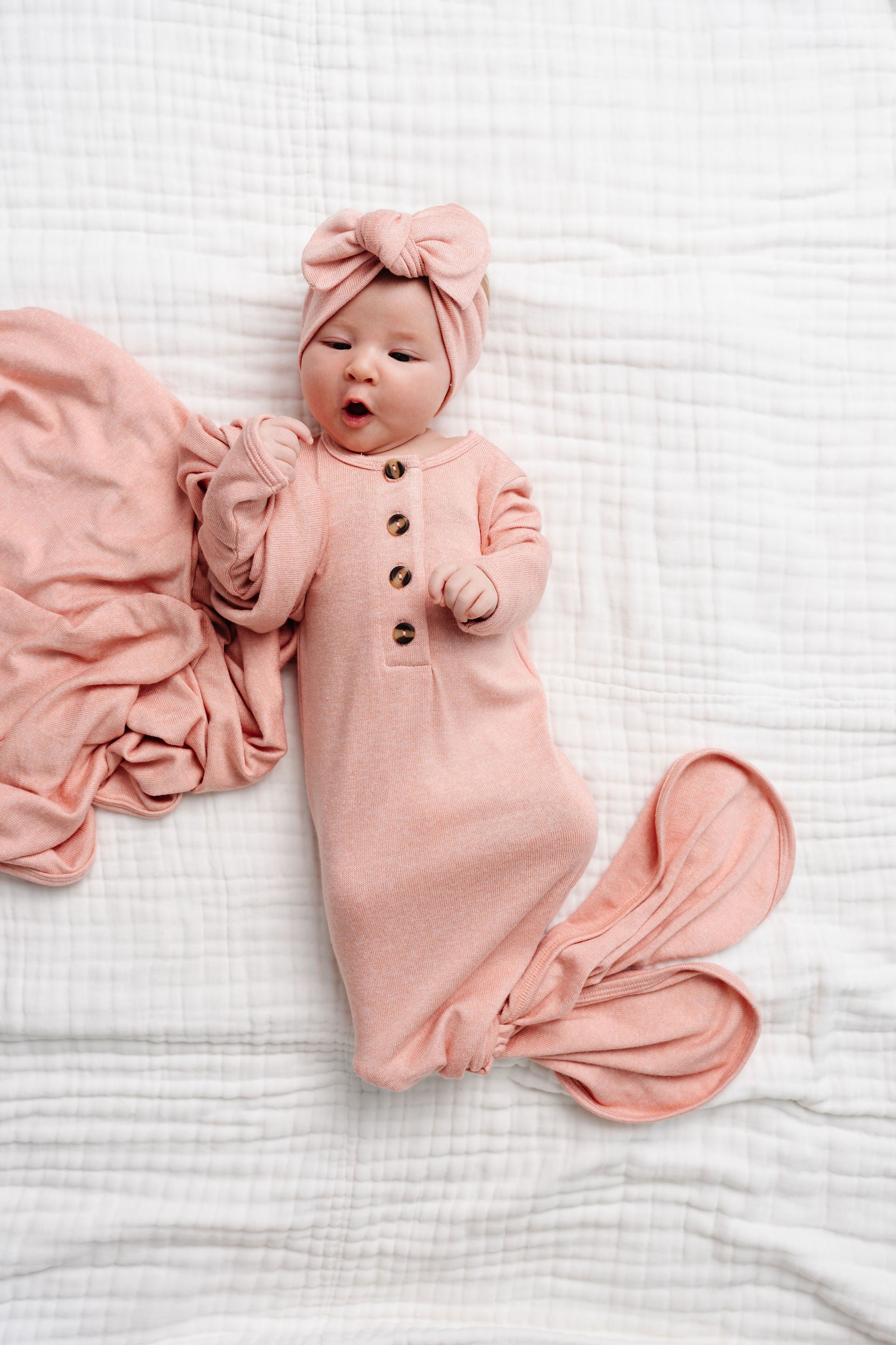 Piper Plush Knit Knotted Gown