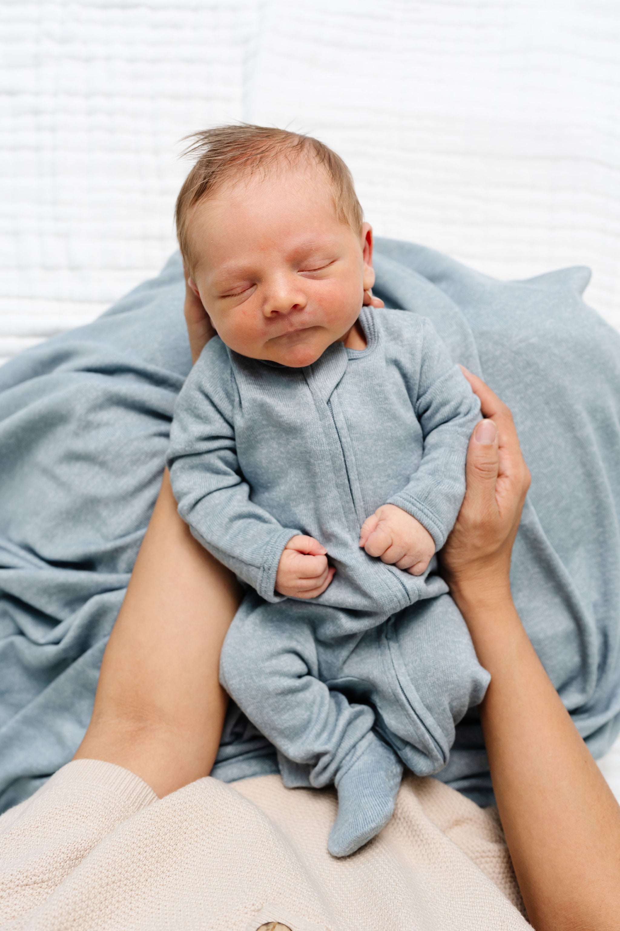 Miller Plush Knit Zipper Footies