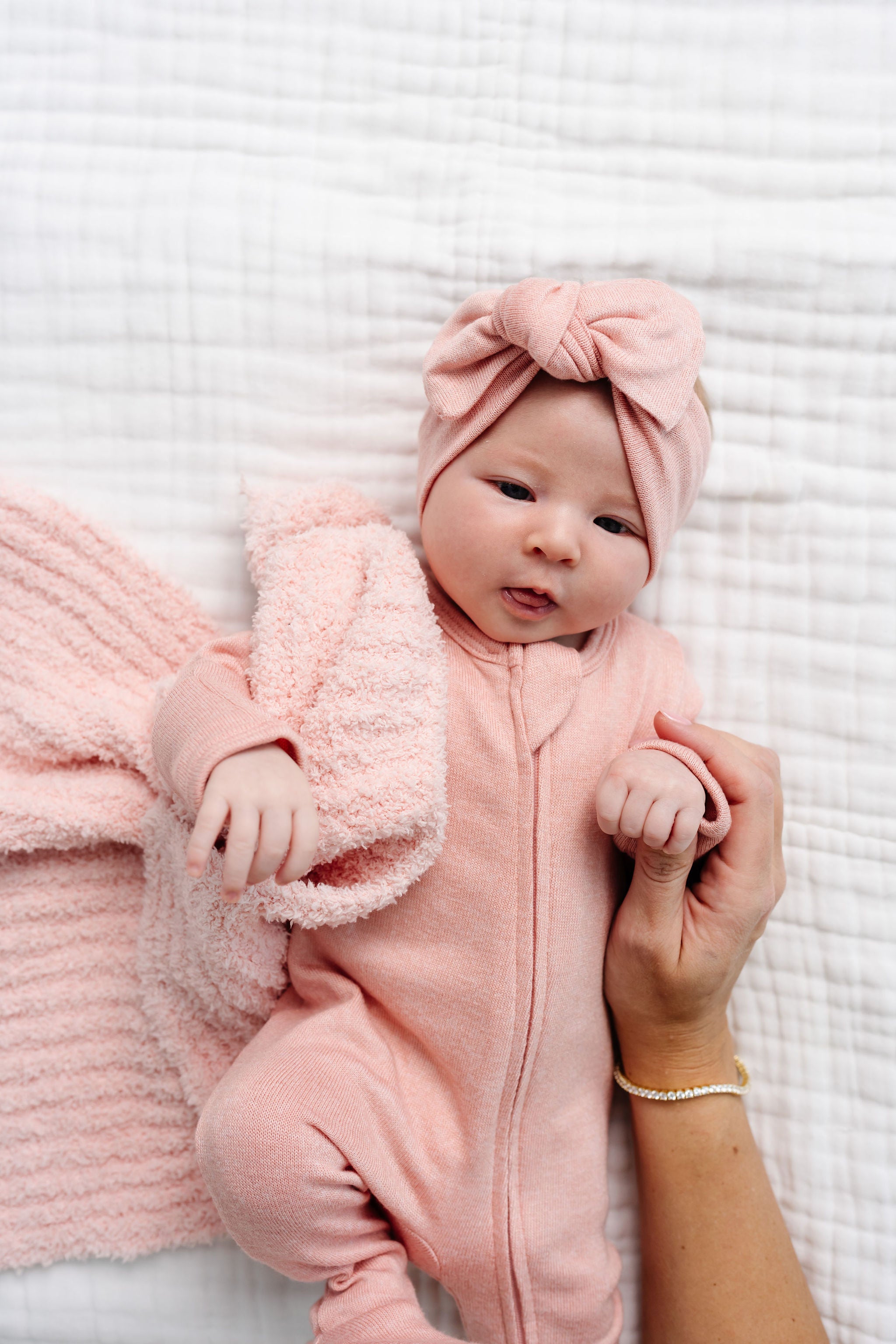 Piper Plush Knit Zipper Footies