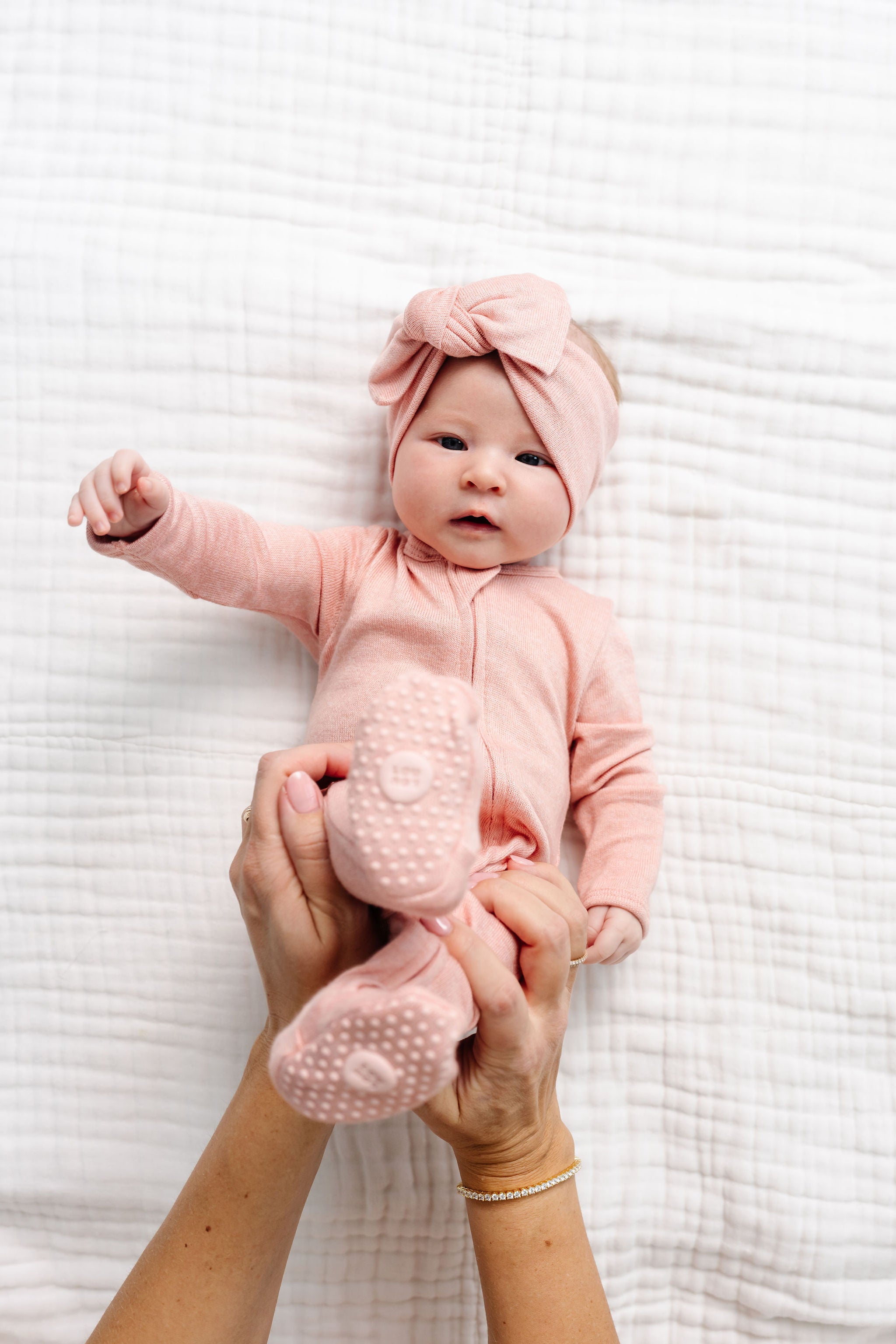 Piper Plush Knit Zipper Footies