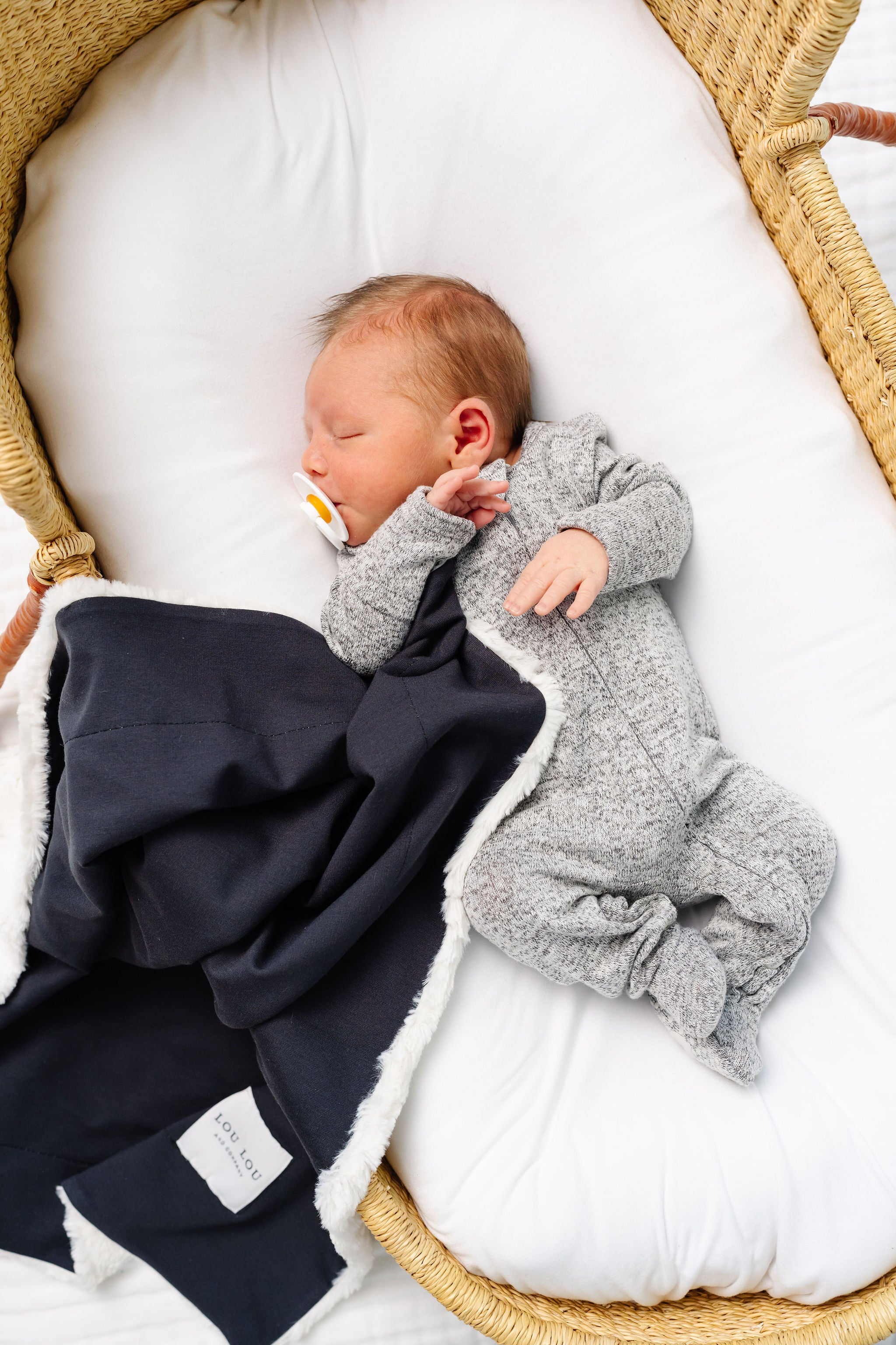 Sam Plush Knit Zipper Footies