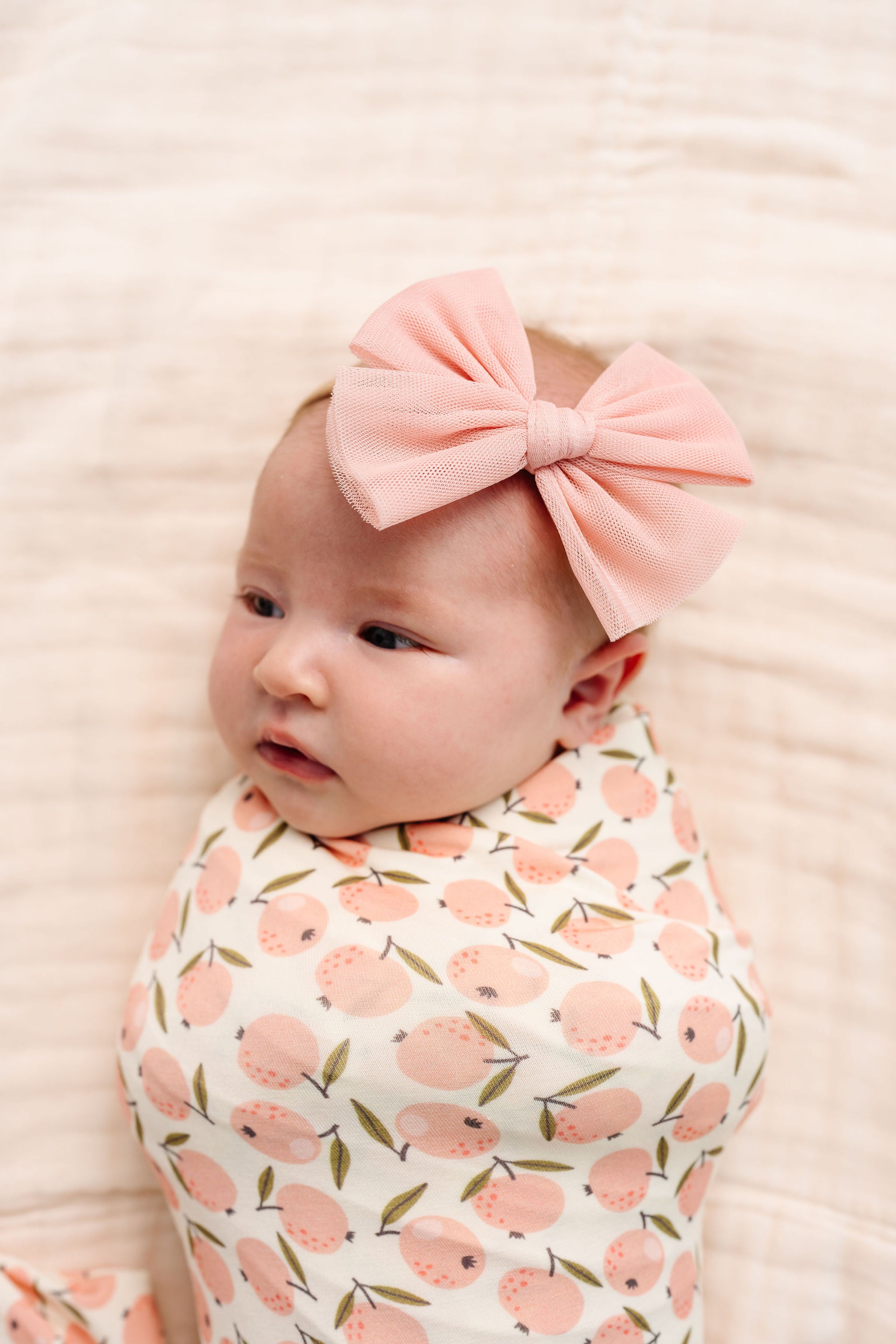Tulle Bow 3 Pack: Blush