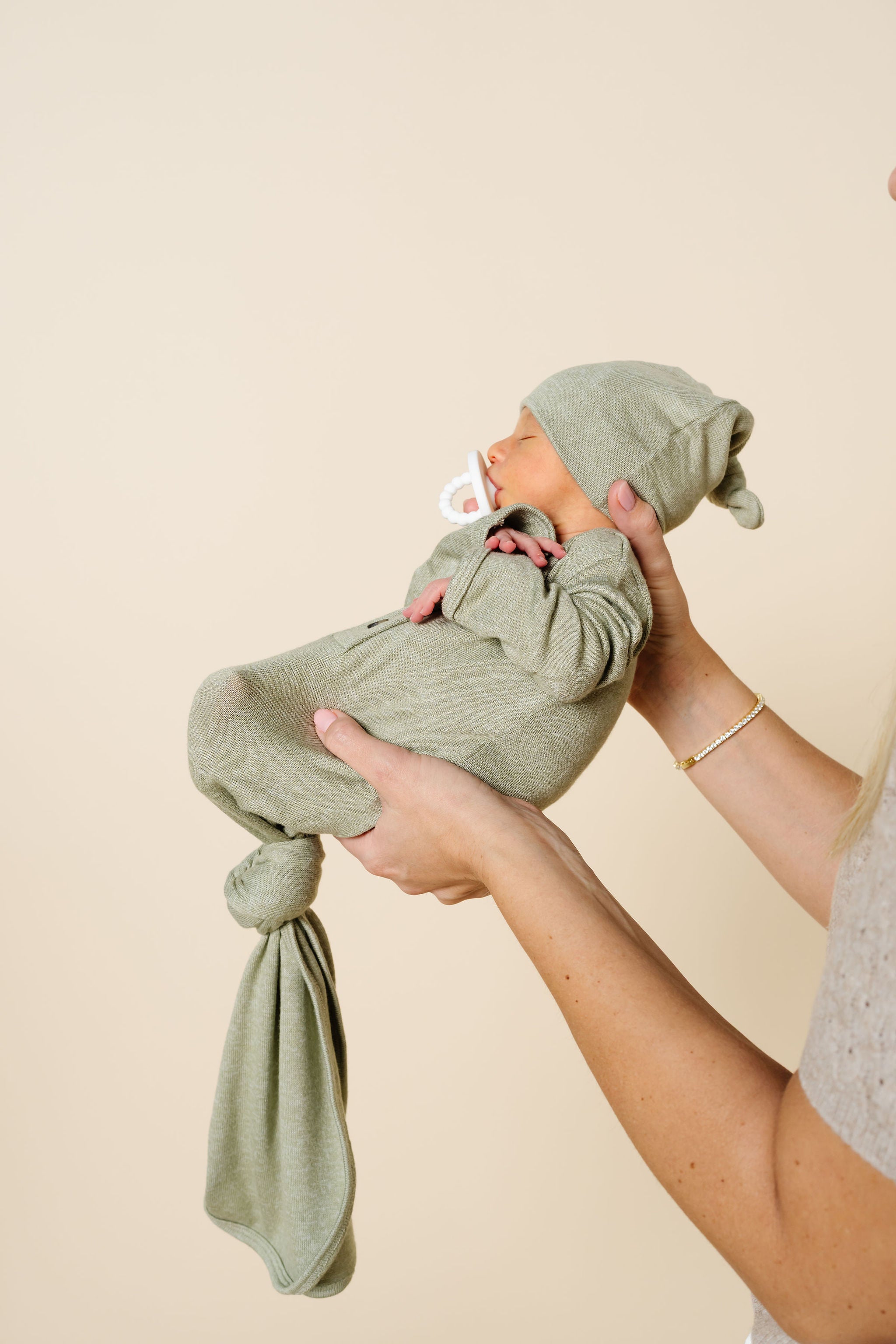 Collins Plush Knit Knotted Gown