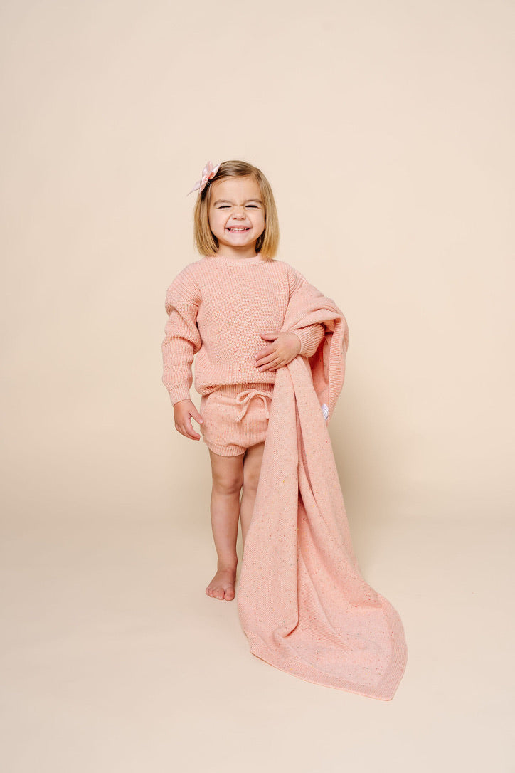Knit Chunky Sweater - Petal Speckle