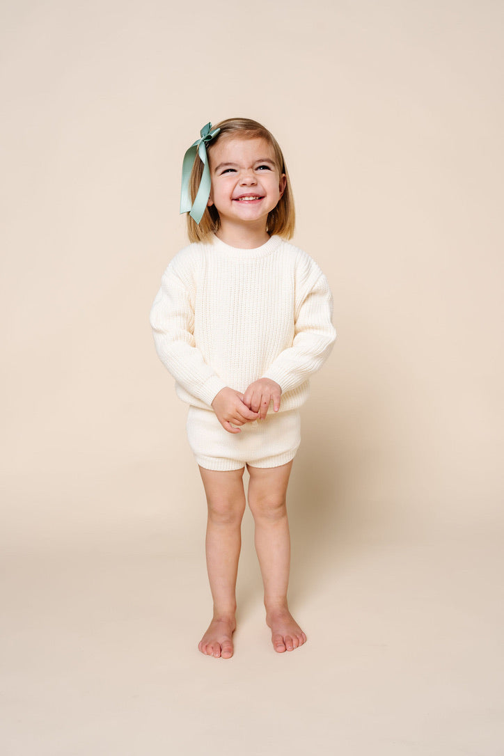 Knit Chunky Sweater - Ivory