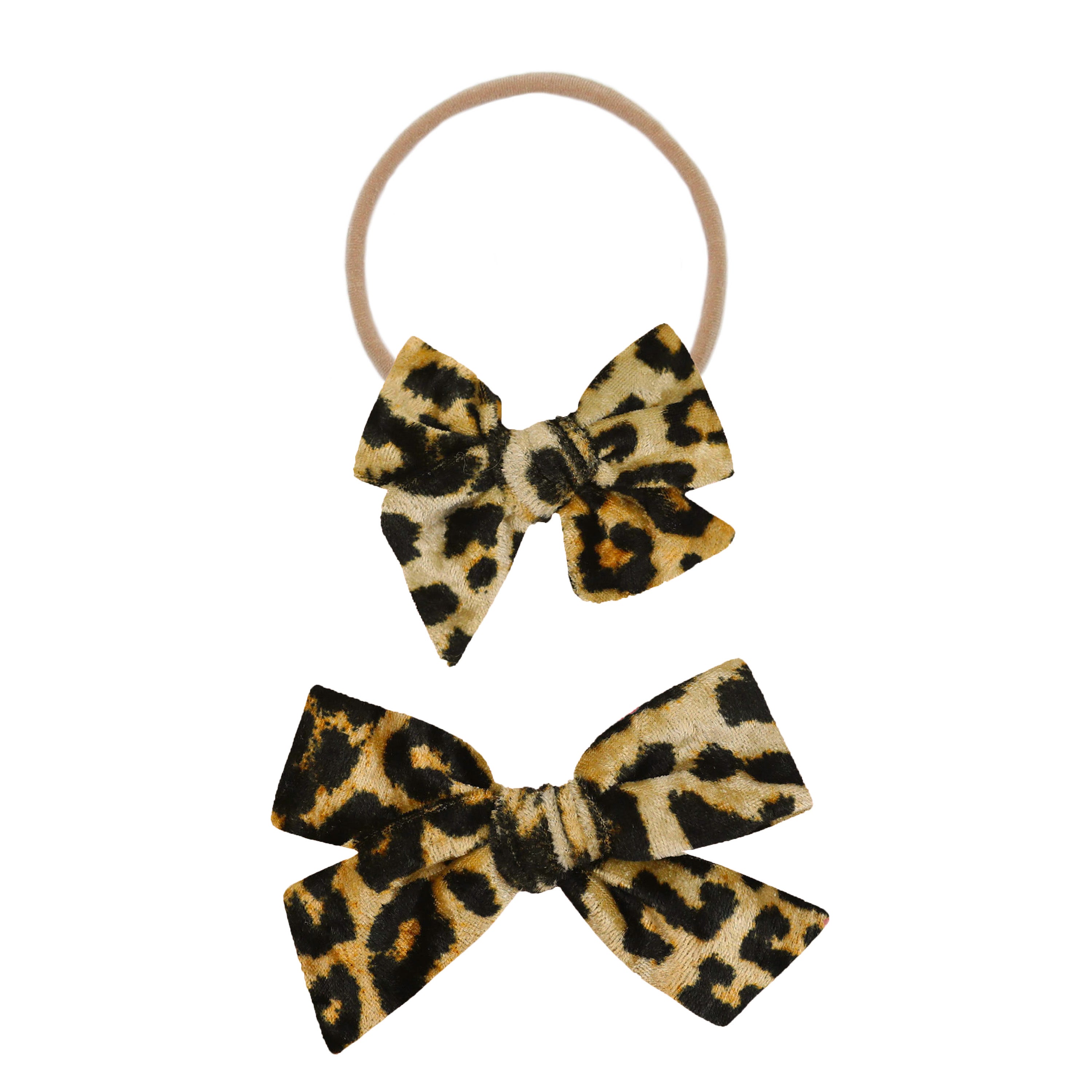 Velvet - Leopard Bow Headband