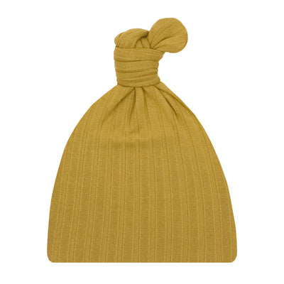 Merrick Ribbed Top Knot Hat