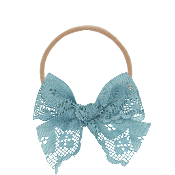 Lace Bow - Ocean